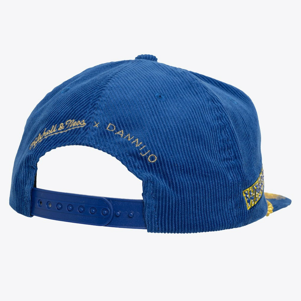 Golden State Warriors x DANNIJO Women's Deadstock Cord Snapback Hat Royal - NBA