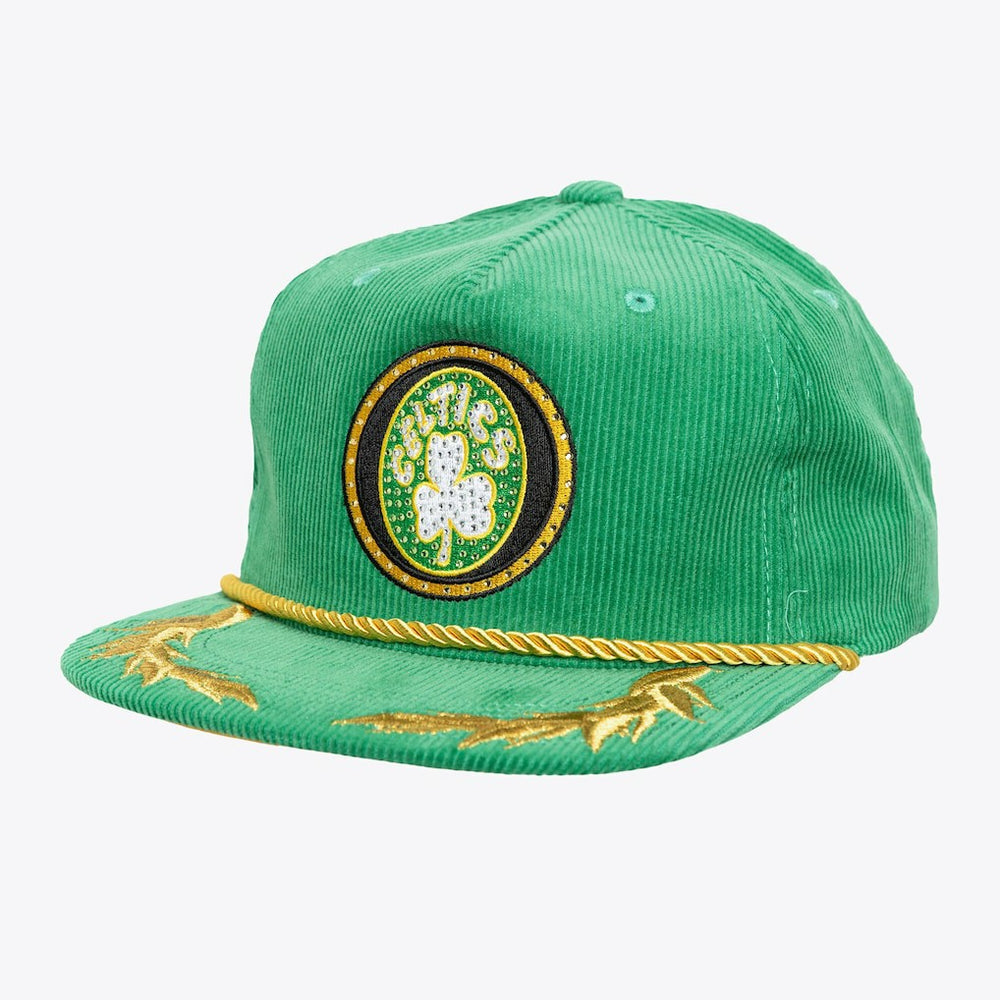 Boston Celtics x DANNIJO Women's Deadstock Cord Snapback Hat Kelly Green - NBA