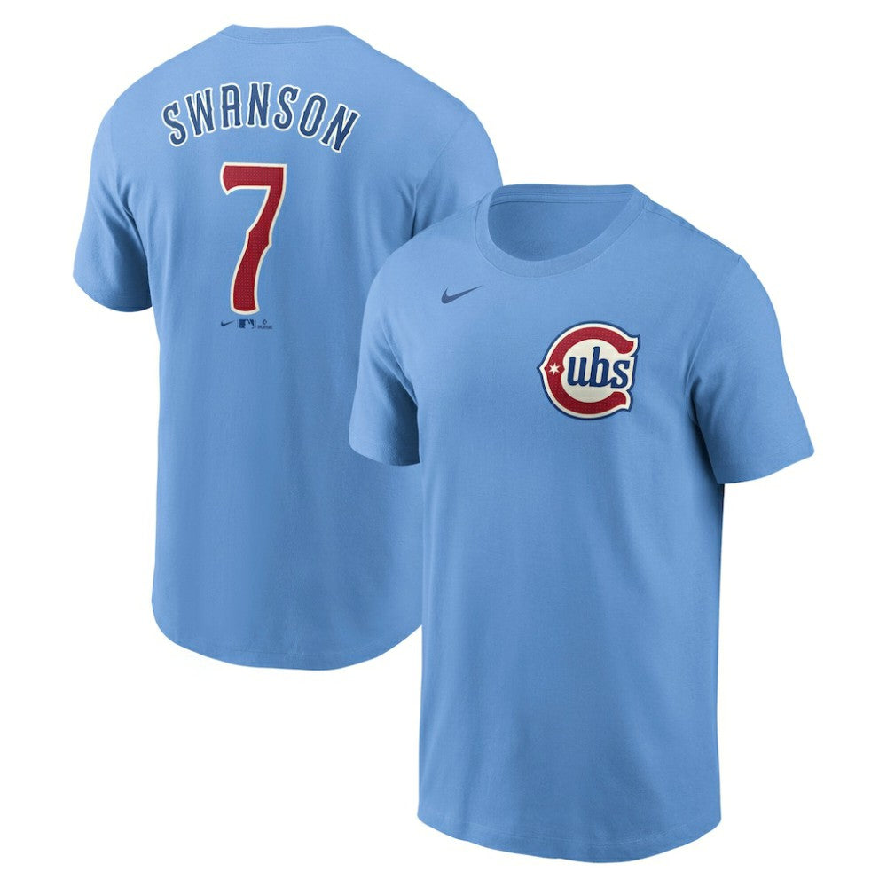 Dansby Swanson Chicago Cubs Nike Fuse Name & Number T-Shirt - MLB