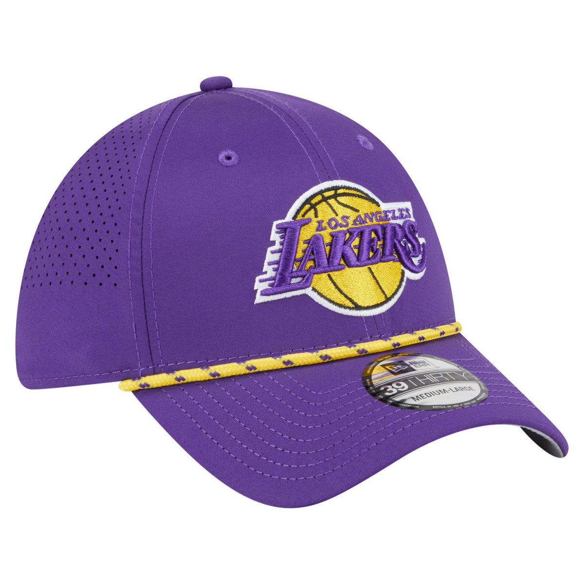 Los Angeles Lakers Featherweight Poly Rope Flex 39Thirty Hat Purple - NBA