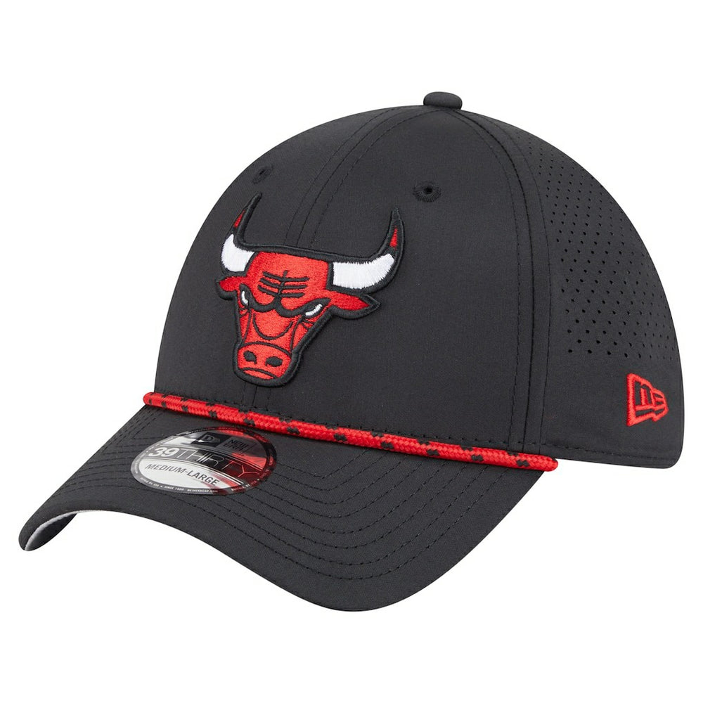 Chicago Bulls Featherweight Poly Rope Flex 39Thirty Hat Black - NBA