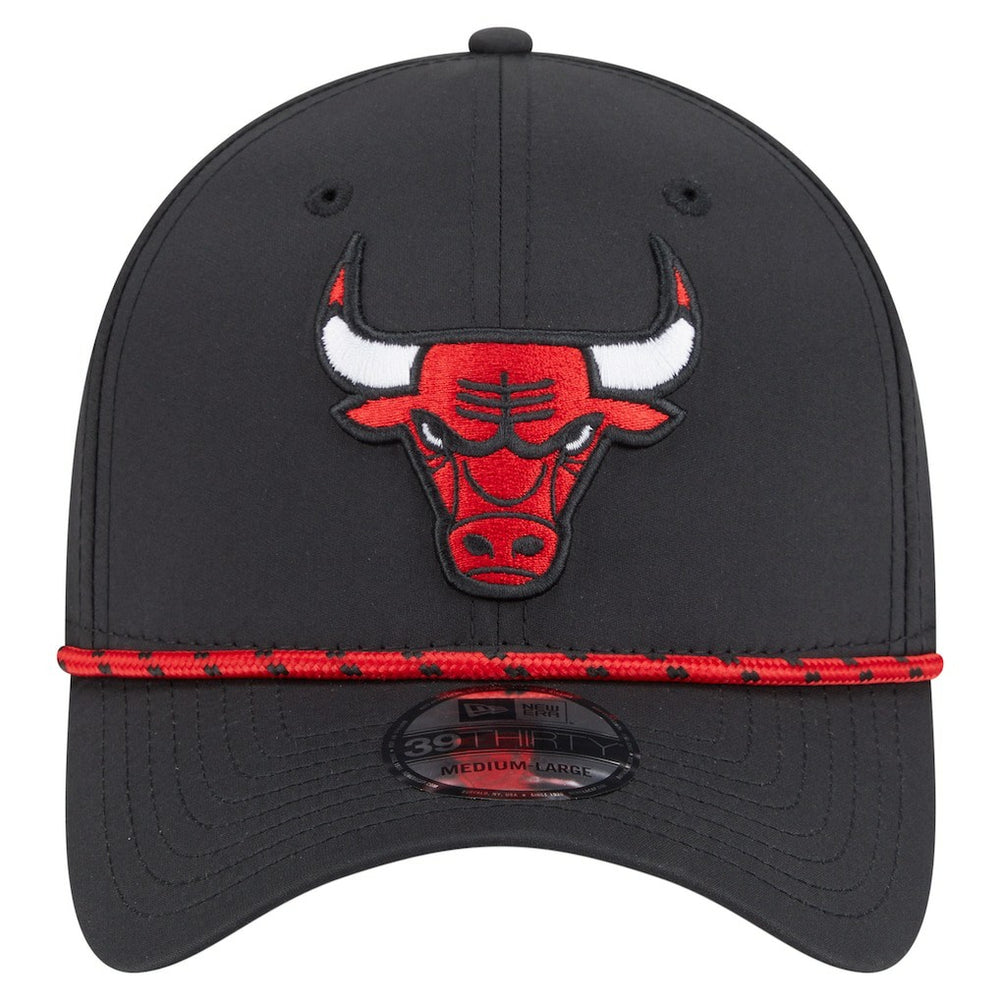 Chicago Bulls Featherweight Poly Rope Flex 39Thirty Hat Black - NBA