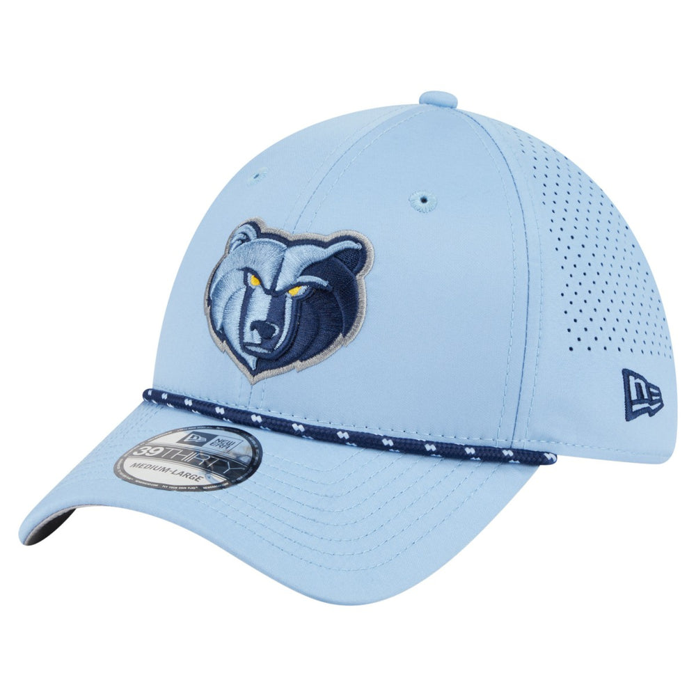 Memphis Grizzlies Featherweight Poly Rope Flex 39Thirty Hat Light Blue - NBA