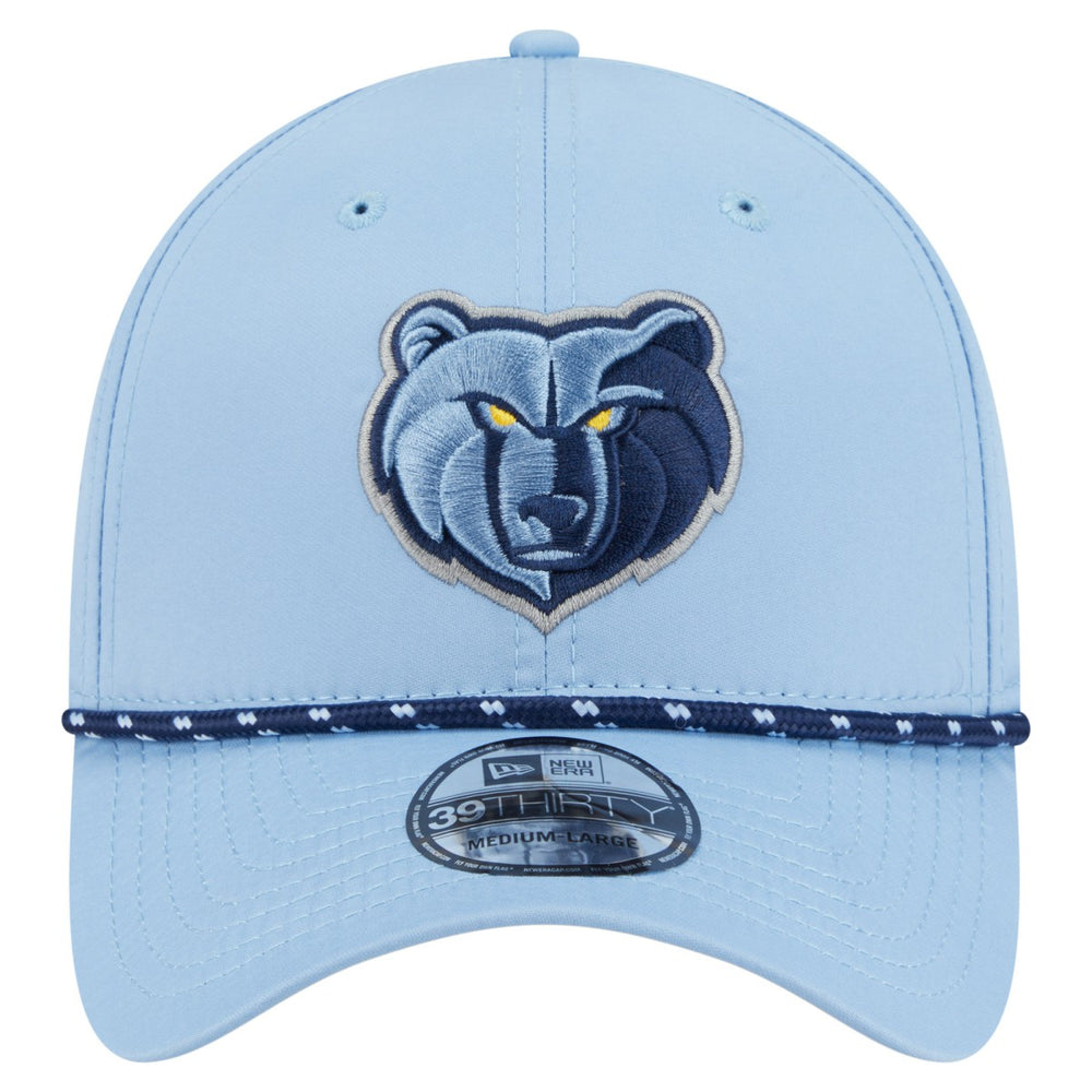 Memphis Grizzlies Featherweight Poly Rope Flex 39Thirty Hat Light Blue - NBA