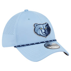 Memphis Grizzlies Featherweight Poly Rope Flex 39Thirty Hat Light Blue - NBA
