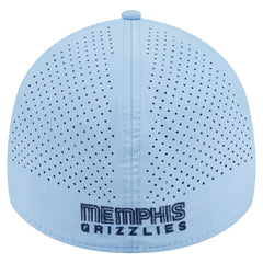 Memphis Grizzlies Featherweight Poly Rope Flex 39Thirty Hat Light Blue - NBA