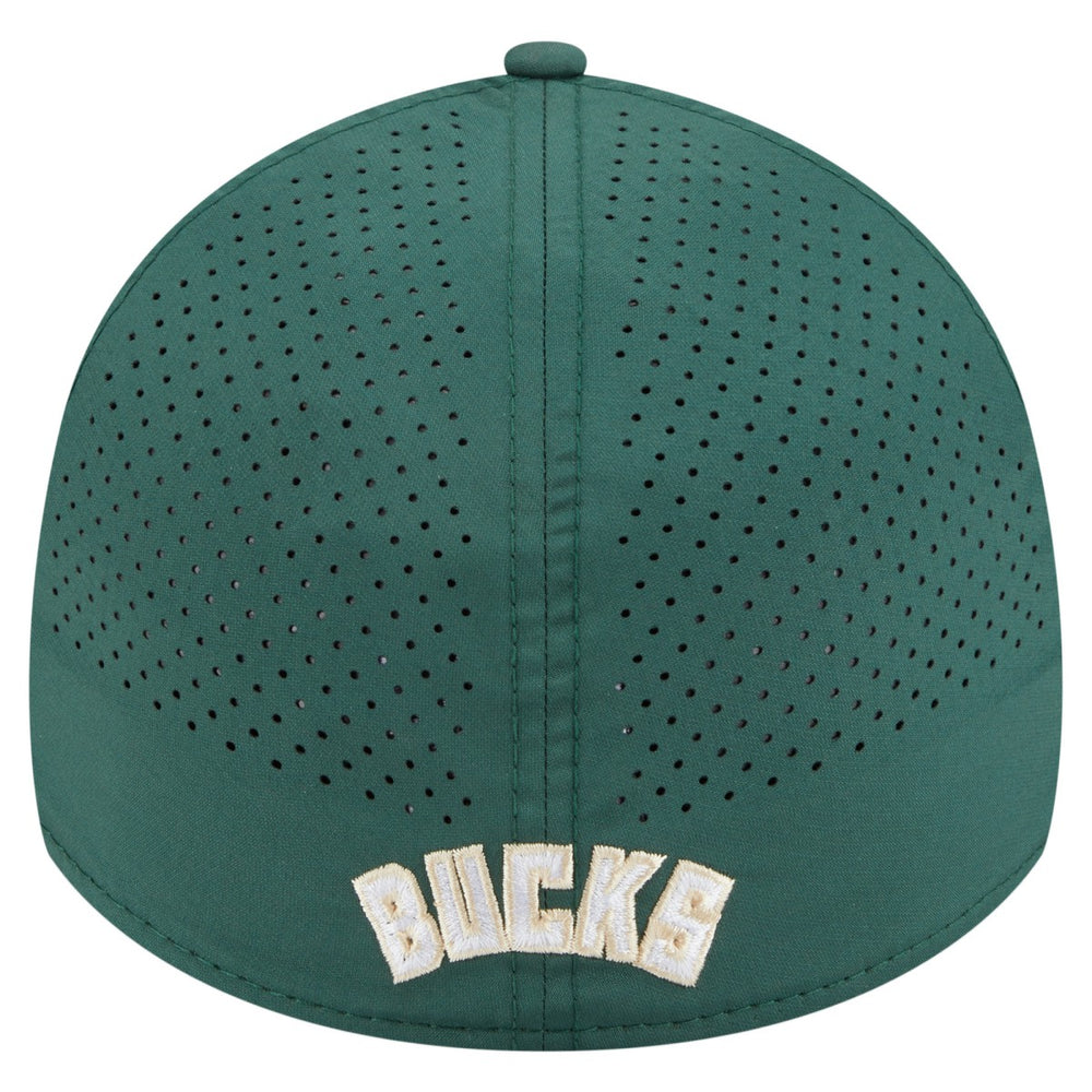 Milwaukee Bucks Featherweight Poly Rope Flex 39Thirty Hat Hunter Green - NBA