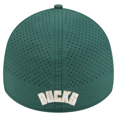 Milwaukee Bucks Featherweight Poly Rope Flex 39Thirty Hat Hunter Green - NBA