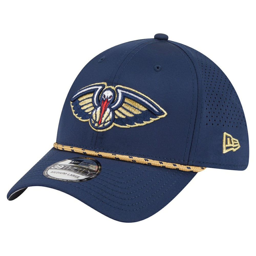 New Orleans Pelicans Featherweight Poly Rope Flex 39Thirty Hat Navy - NBA