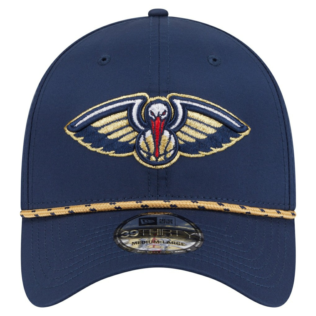 New Orleans Pelicans Featherweight Poly Rope Flex 39Thirty Hat Navy - NBA
