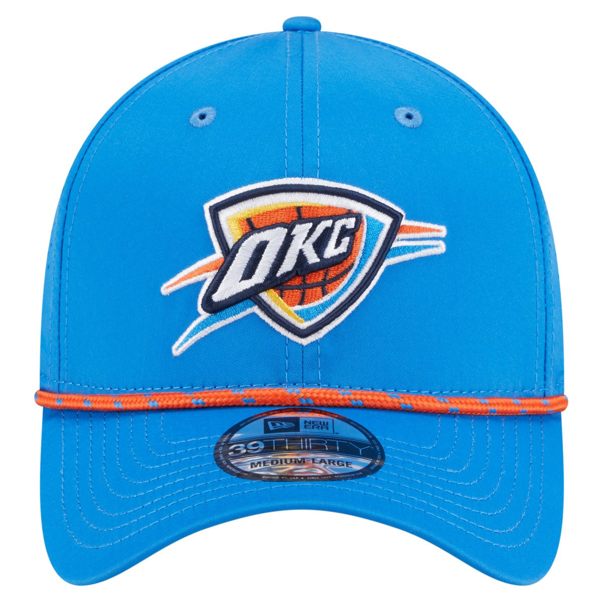 Oklahoma City Thunder Featherweight Poly Rope Flex 39Thirty Hat Blue - NBA