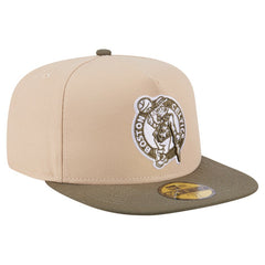 Boston Celtics Color Pack Two-Tone 59FIFTY A-Frame Fitted Hat Tan - NBA
