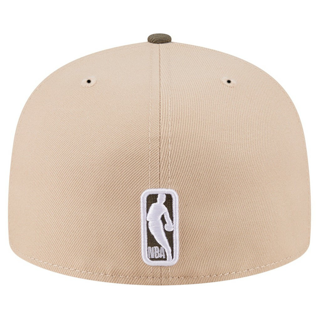 Boston Celtics Color Pack Two-Tone 59FIFTY A-Frame Fitted Hat Tan - NBA