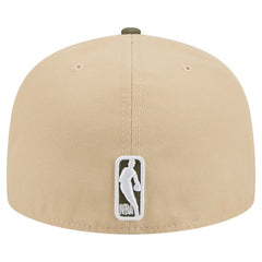 Brooklyn Nets Color Pack Two-Tone 59FIFTY A-Frame Fitted Hat Tan - NBA