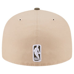 Golden State Warriors Color Pack Two-Tone 59FIFTY A-Frame Fitted Hat Tan - NBA