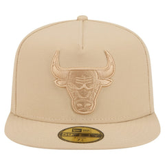 Chicago Bulls Color Pack A-Frame 59FIFTY Fitted Hat Khaki - NBA