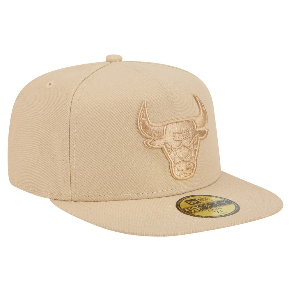 Chicago Bulls Color Pack A-Frame 59FIFTY Fitted Hat Khaki - NBA
