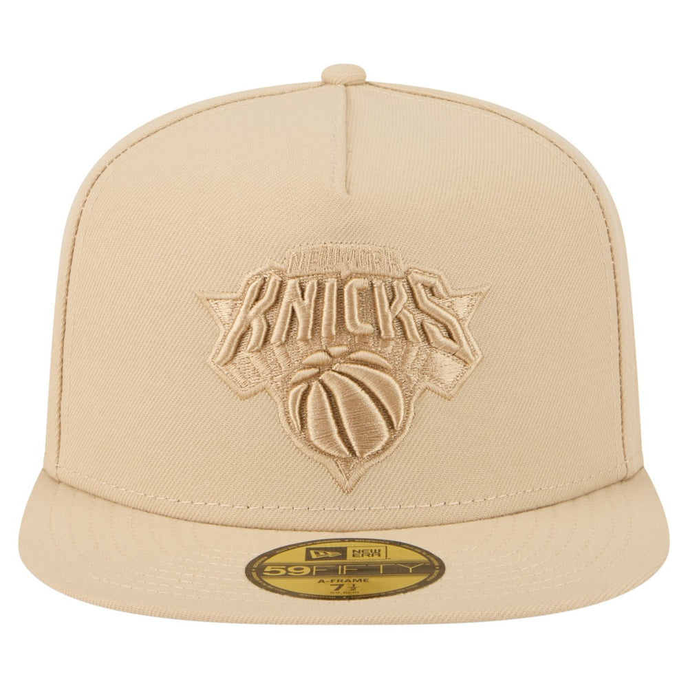 New York Knicks Color Pack A-Frame 59FIFTY Fitted Hat Khaki - NBA