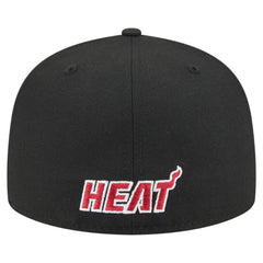 Miami Heat Deceptor 59FIFTY Fitted Hat Black - NBA