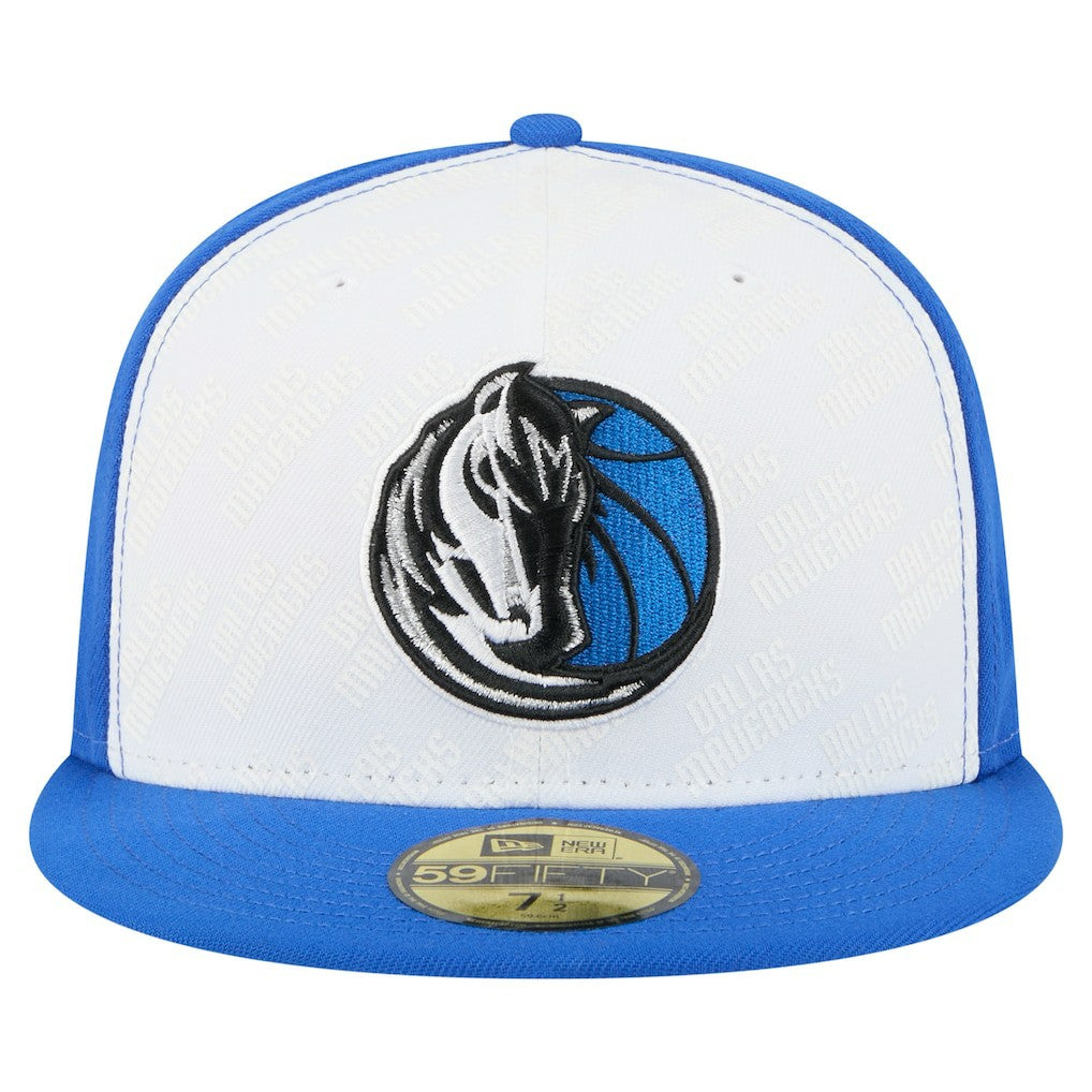 Dallas Mavericks Repeat 59Fifty Fitted Hat White/Blue - NBA