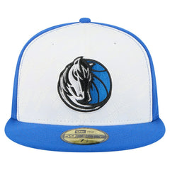 Dallas Mavericks Repeat 59Fifty Fitted Hat White/Blue - NBA