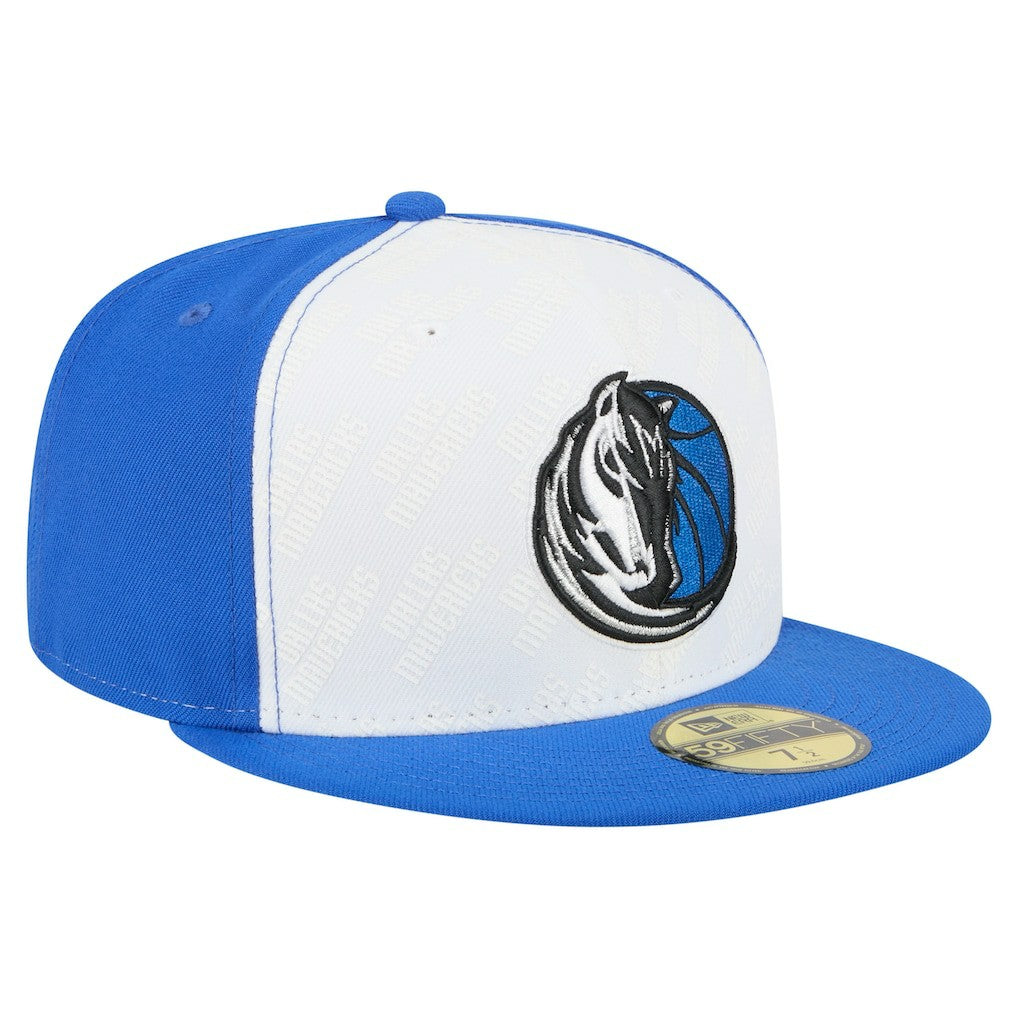 Dallas Mavericks Repeat 59Fifty Fitted Hat White/Blue - NBA