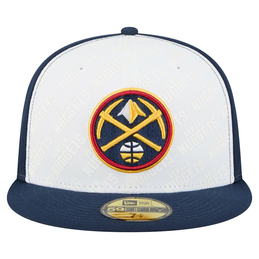 Denver Nuggets Repeat 59Fifty Fitted Hat White/Navy - NBA