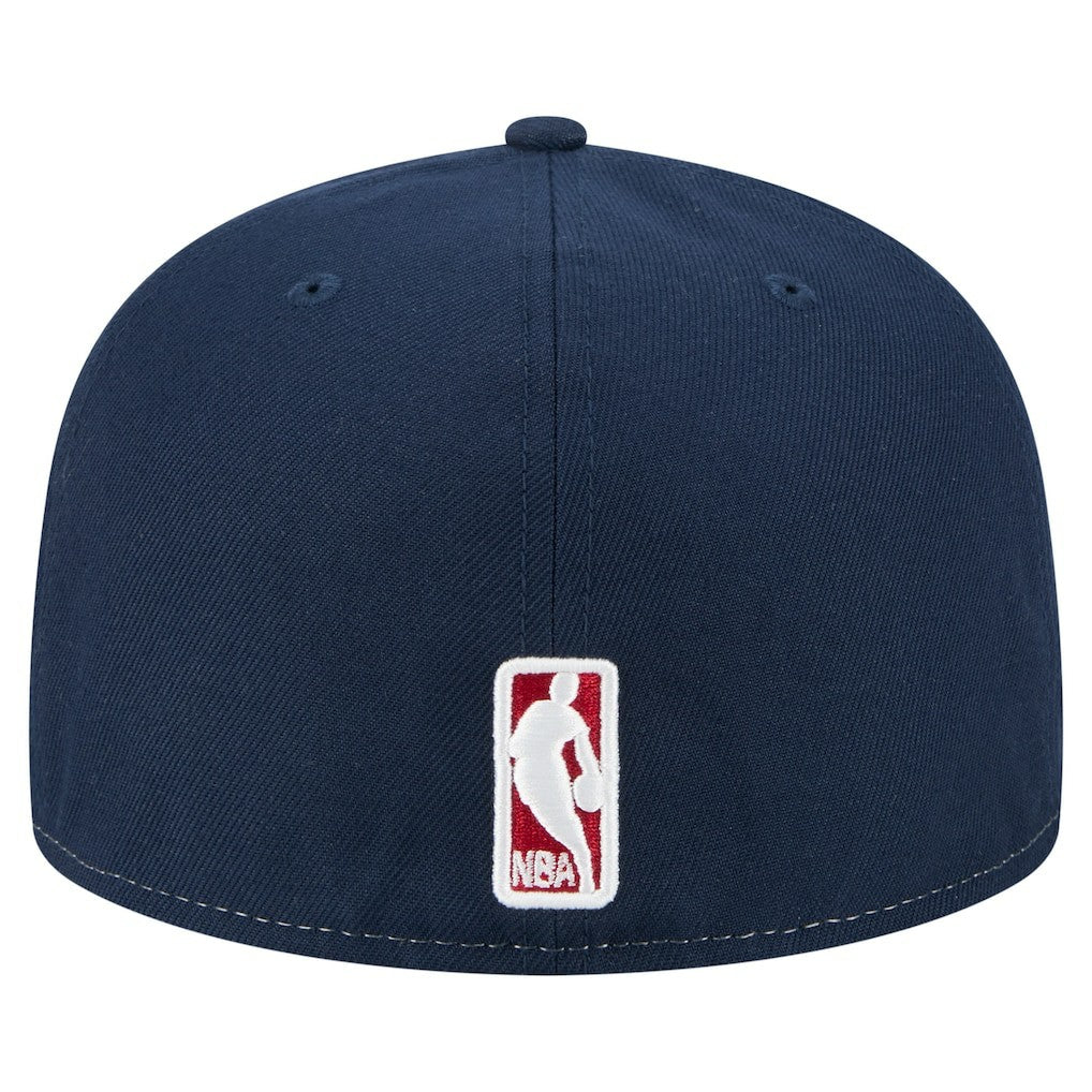 Denver Nuggets Repeat 59Fifty Fitted Hat White/Navy - NBA