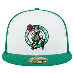 Boston Celtics Repeat 59Fifty Fitted Hat White/Kelly Green - NBA