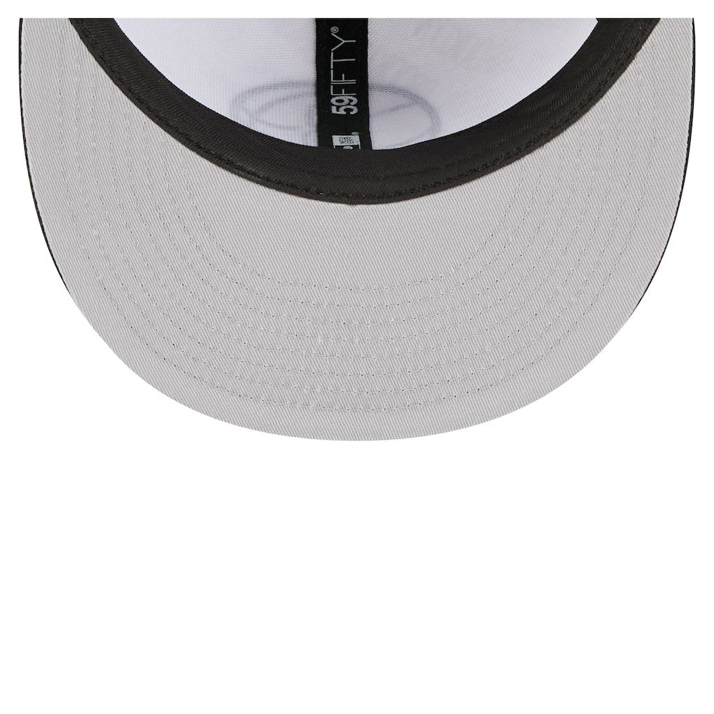 Brooklyn Nets Repeat 59Fifty Fitted Hat White/Black - NBA