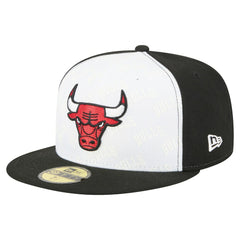 Chicago Bulls Repeat 59Fifty Fitted Hat White/Black - NBA