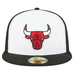 Chicago Bulls Repeat 59Fifty Fitted Hat White/Black - NBA