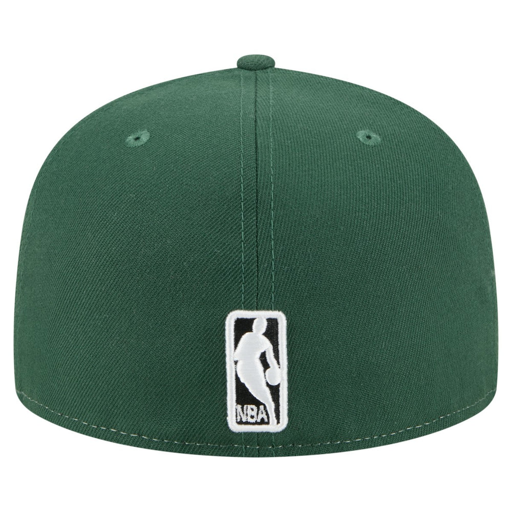 Milwaukee Bucks Repeat 59Fifty Fitted Hat White/Hunter Green - NBA