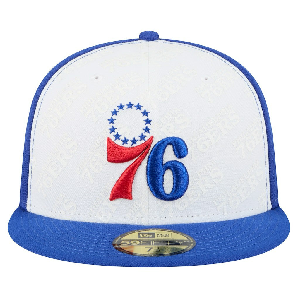 Philadelphia 76ers Repeat 59Fifty Fitted Hat White/Royal - NBA