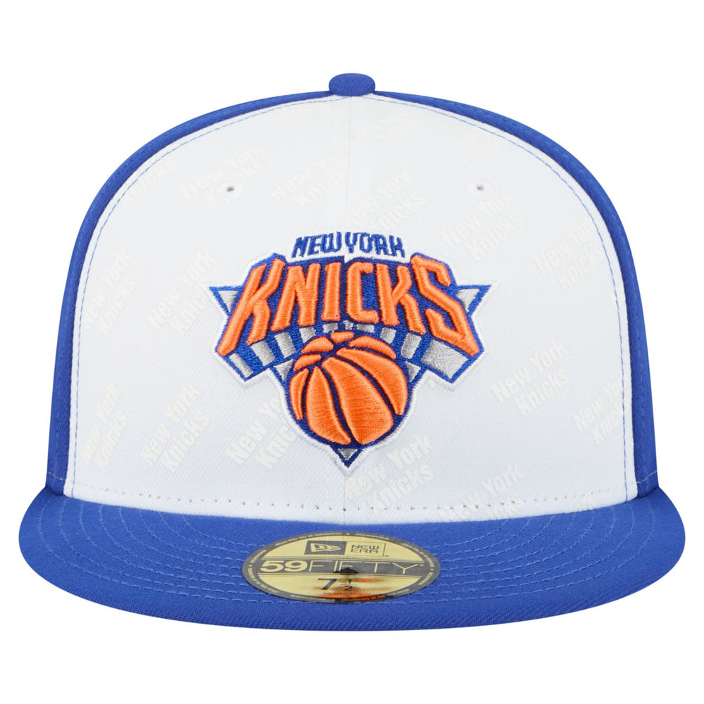 New York Knicks Repeat 59Fifty Fitted Hat White/Blue - NBA