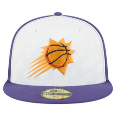Phoenix Suns Repeat 59Fifty Fitted Hat White/Purple - NBA