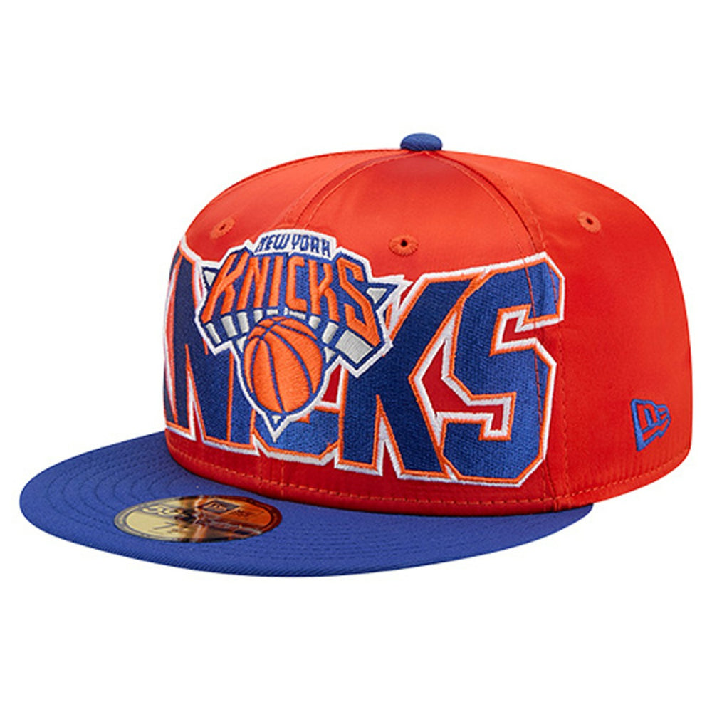 New York Knicks Satin Two-Tone 59FIFTY Fitted Hat Orange/Blue - NBA