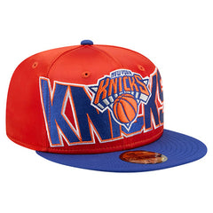 New York Knicks Satin Two-Tone 59FIFTY Fitted Hat Orange/Blue - NBA