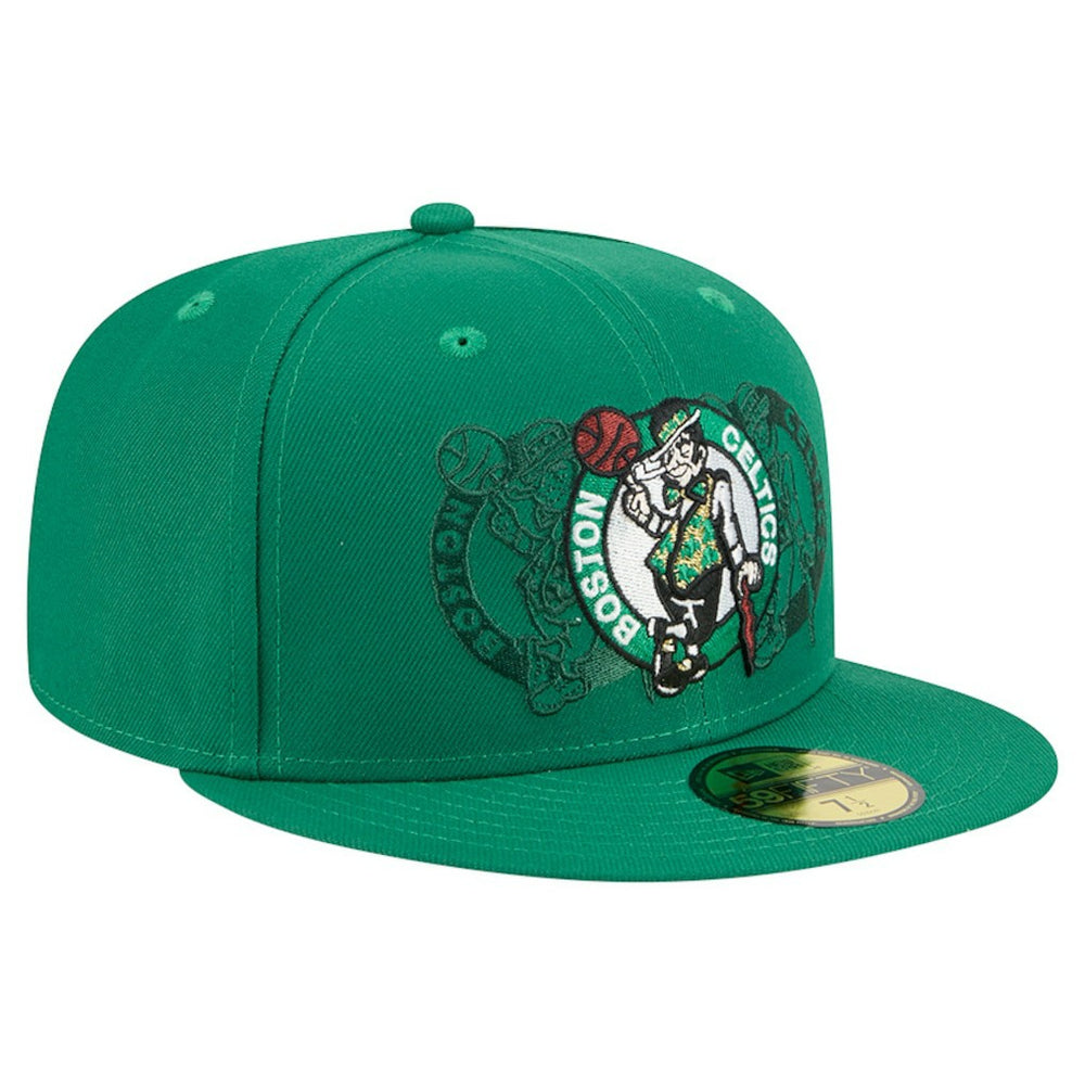 Boston Celtics Tri-Hit 59Fifty Fitted Hat Kelly Green - NBA