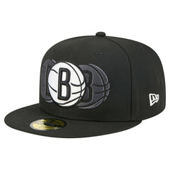 Brooklyn Nets Tri-Hit 59Fifty Fitted Hat Black - NBA