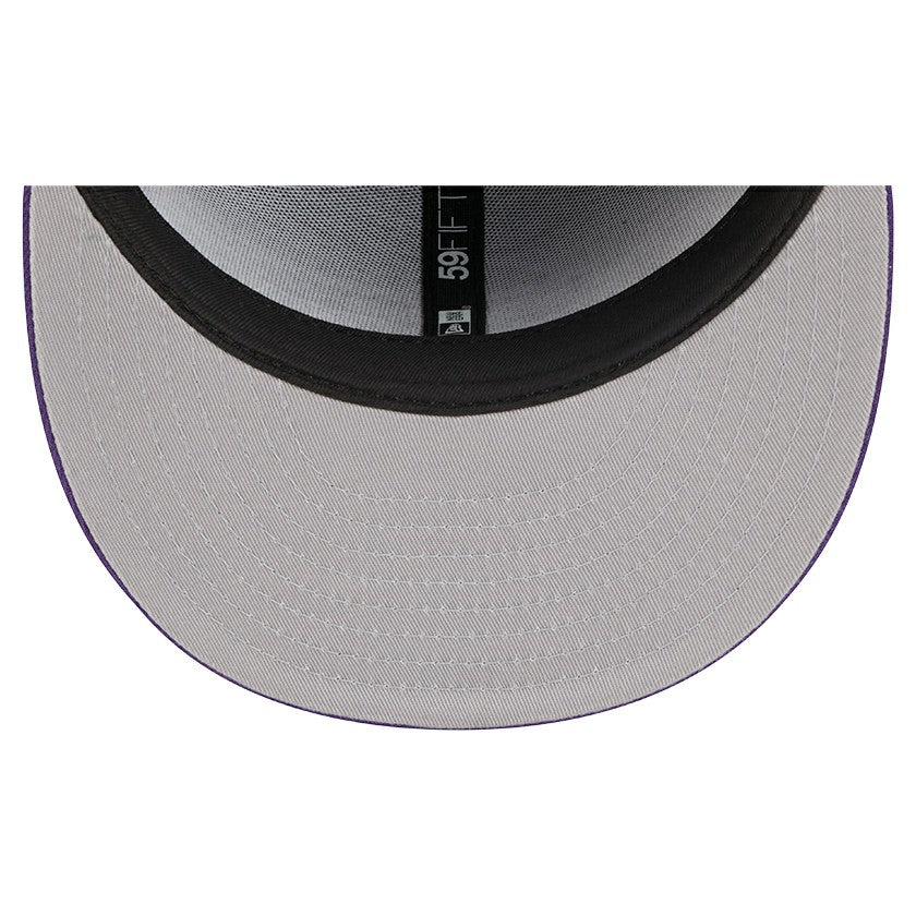Los Angeles Lakers Tri-Hit 59Fifty Fitted Hat Purple - NBA