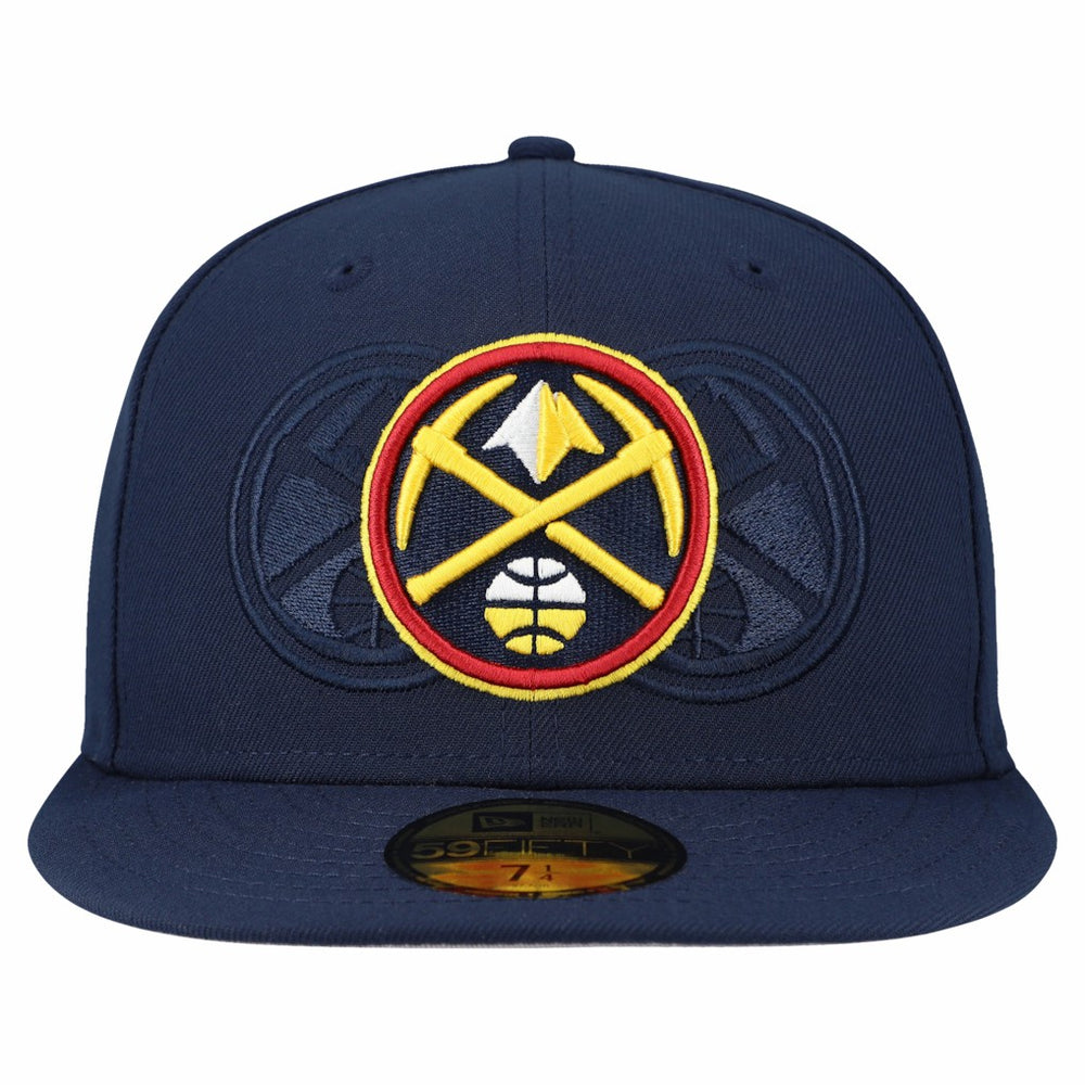 Denver Nuggets Tri-Hit 59Fifty Fitted Hat Navy - NBA