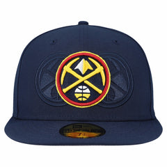 Denver Nuggets Tri-Hit 59Fifty Fitted Hat Navy - NBA