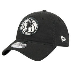 Dallas Mavericks Stamp Fabric Applique 9TWENTY Adjustable Hat Black - NBA
