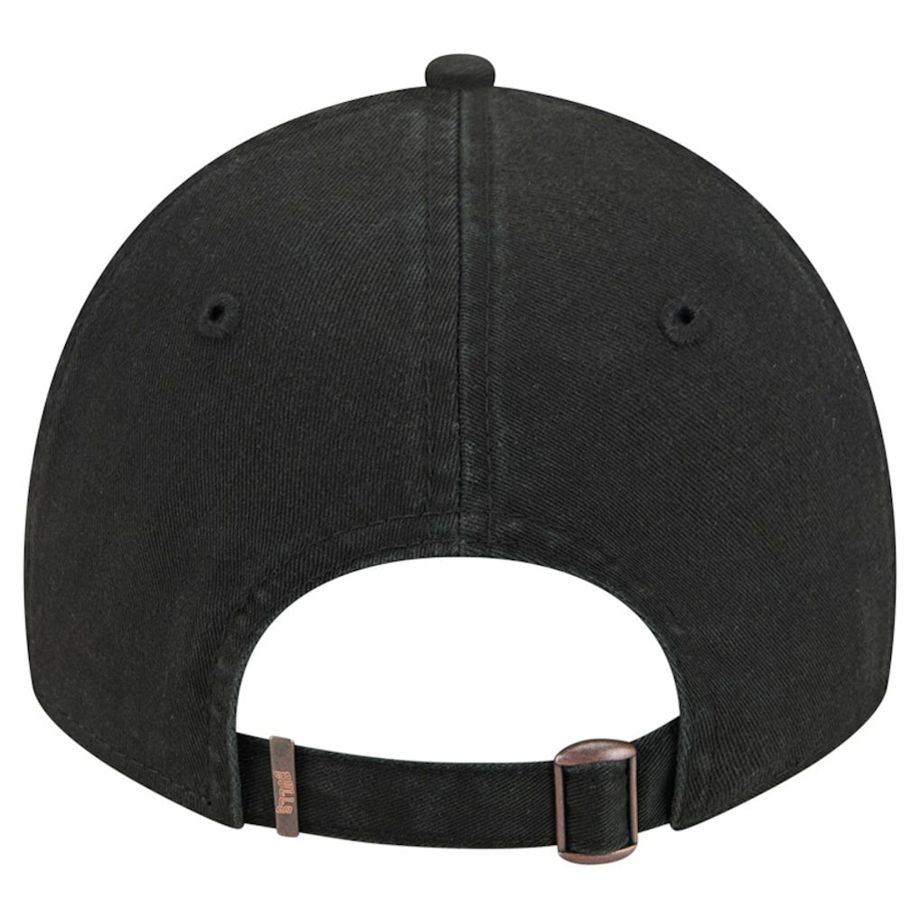 Chicago Bulls Stamp Fabric Applique 9TWENTY Adjustable Hat Black - NBA
