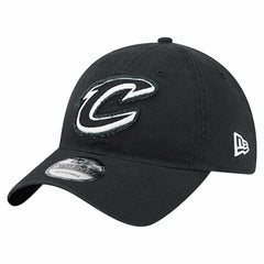 Cleveland Cavaliers Stamp Fabric Applique 9TWENTY Adjustable Hat Black - NBA