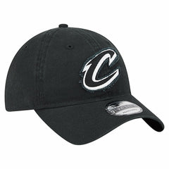 Cleveland Cavaliers Stamp Fabric Applique 9TWENTY Adjustable Hat Black - NBA