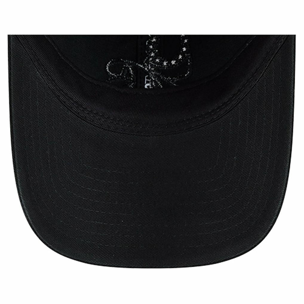 Philadelphia 76ers Stamp Fabric Applique 9TWENTY Adjustable Hat Black - NBA