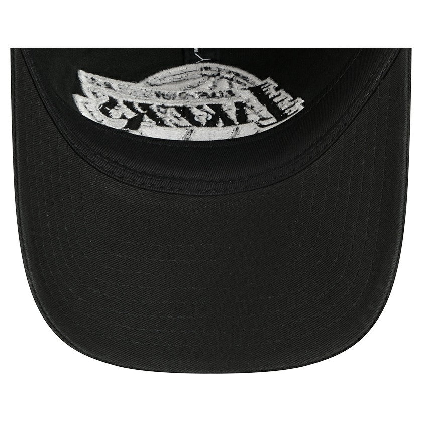 Los Angeles Lakers Stamp Fabric Applique 9TWENTY Adjustable Hat Black - NBA