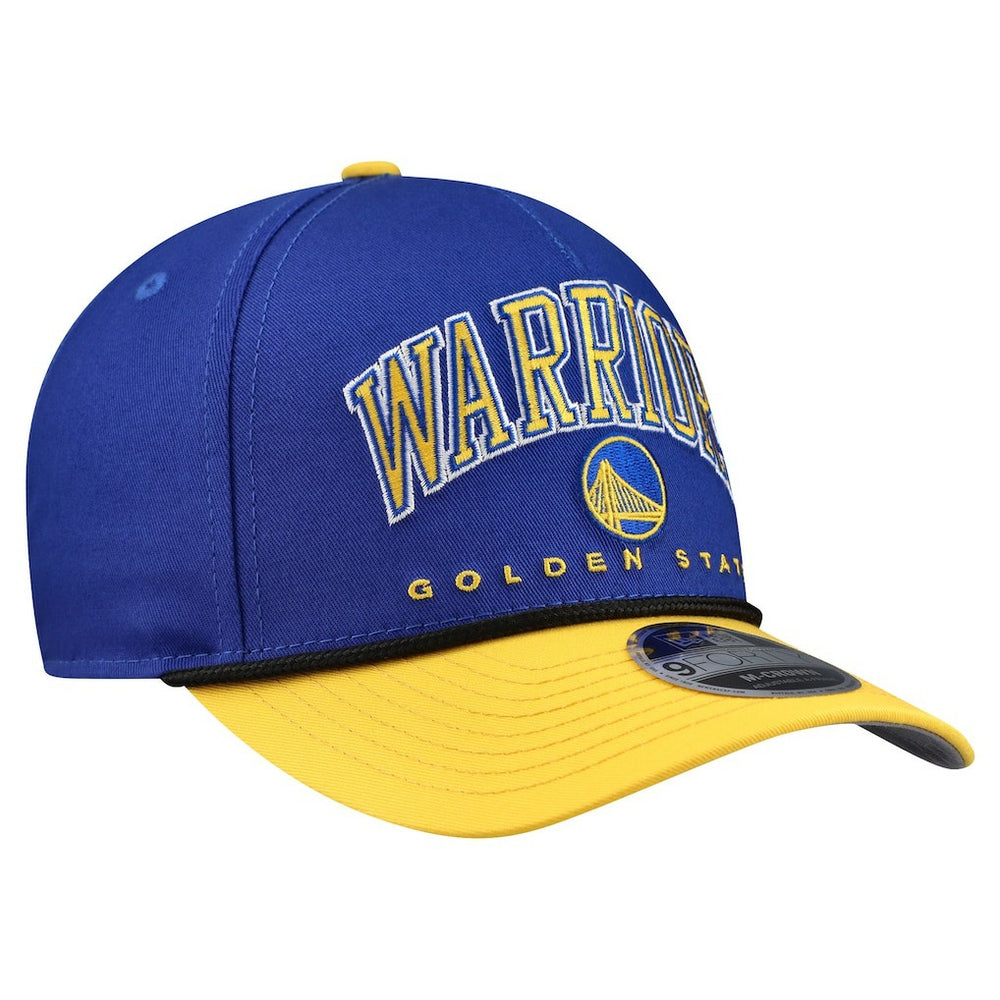 Golden State Warriors Bold Arch COOLERA 9FORTY A-Frame M-Crown Adjustable Hat Royal - NBA